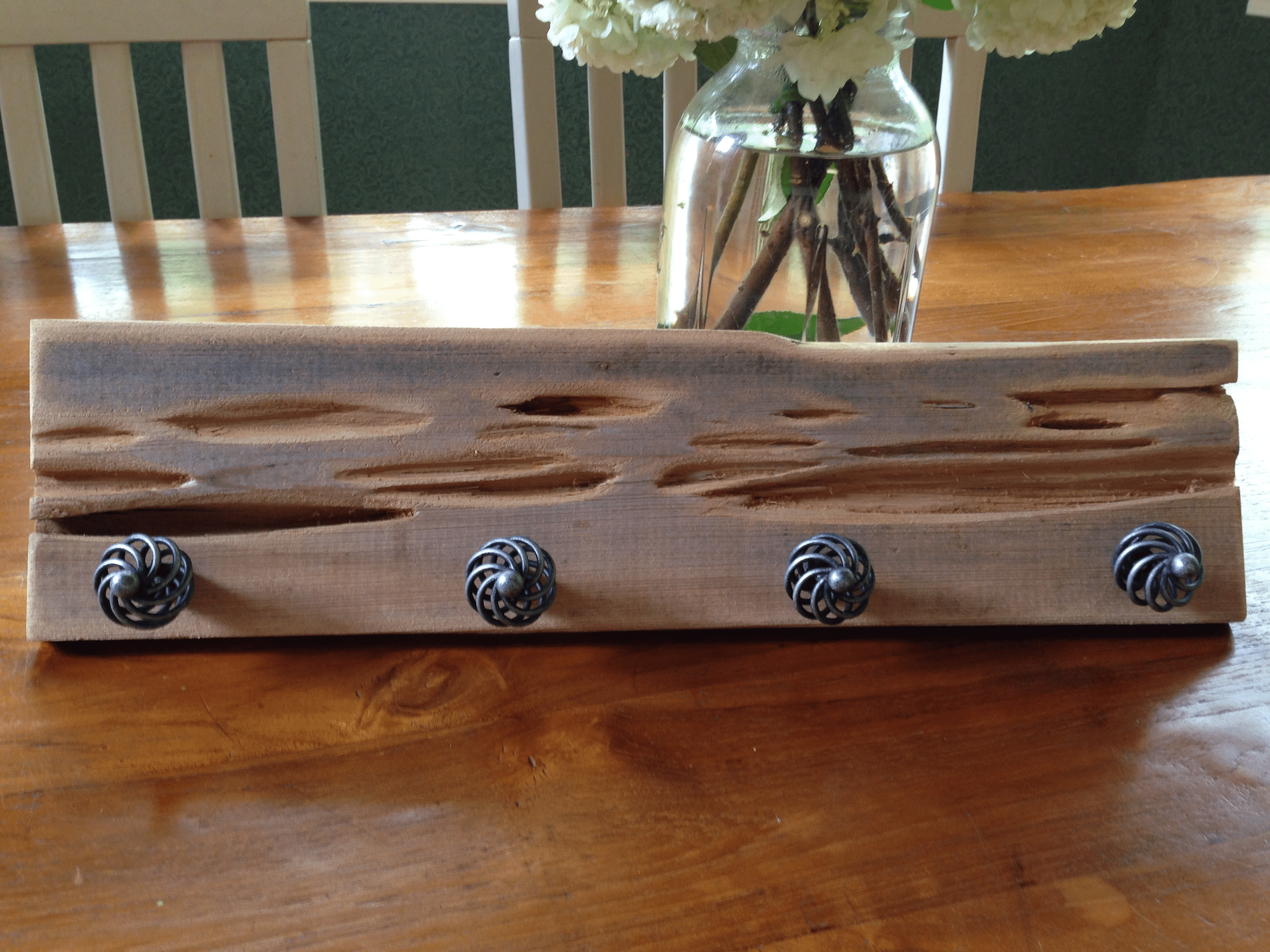 DIY Pecky Cypress Towel Rack