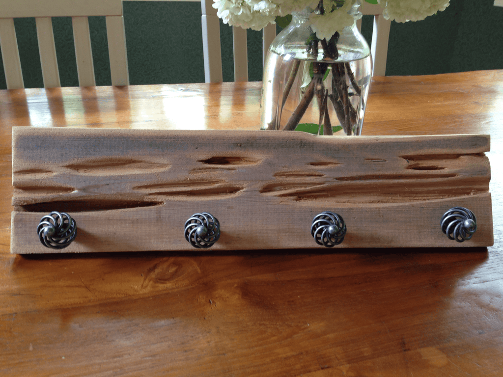 DIY Pecky Cypress Towel Rack