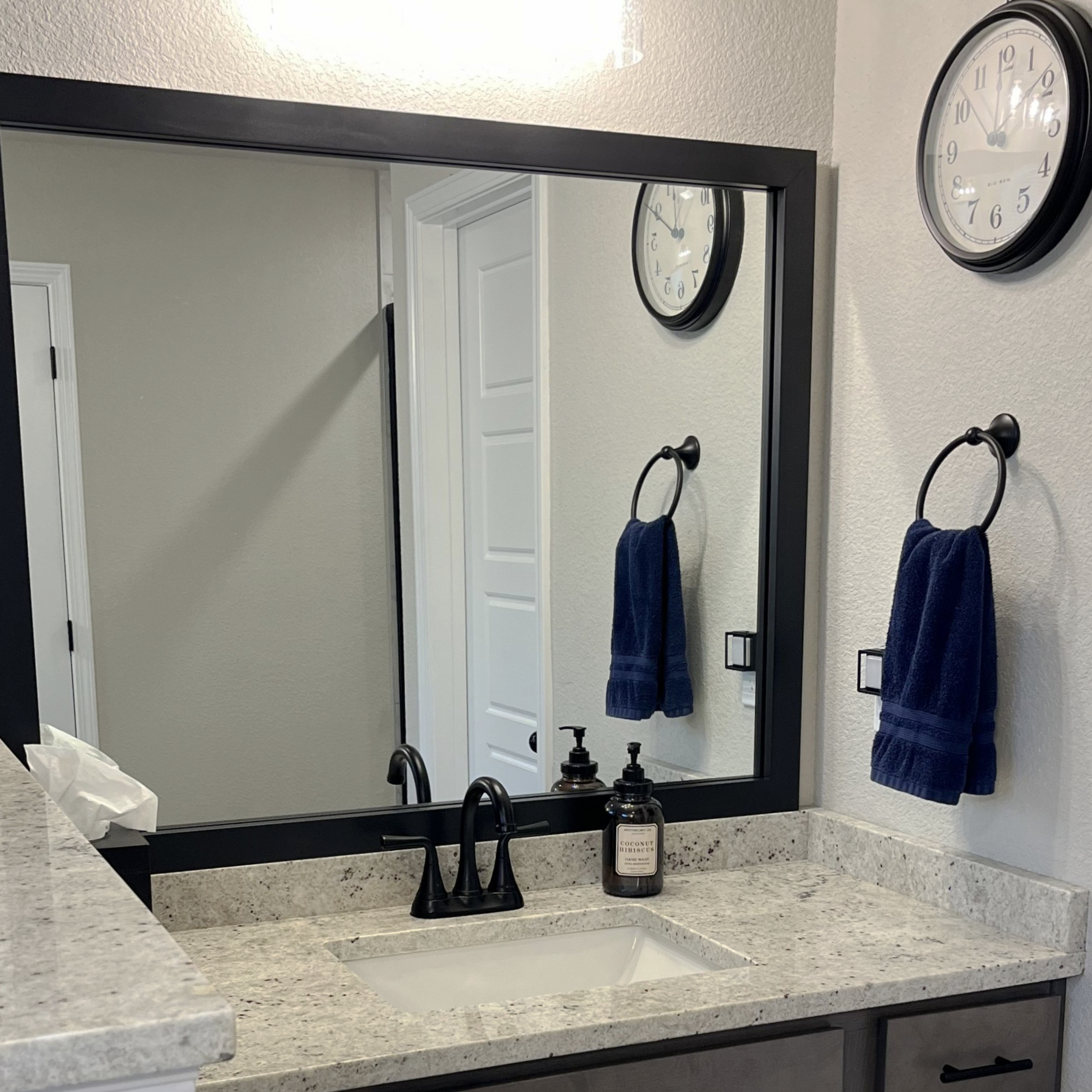 Meade Black Framed Mirror