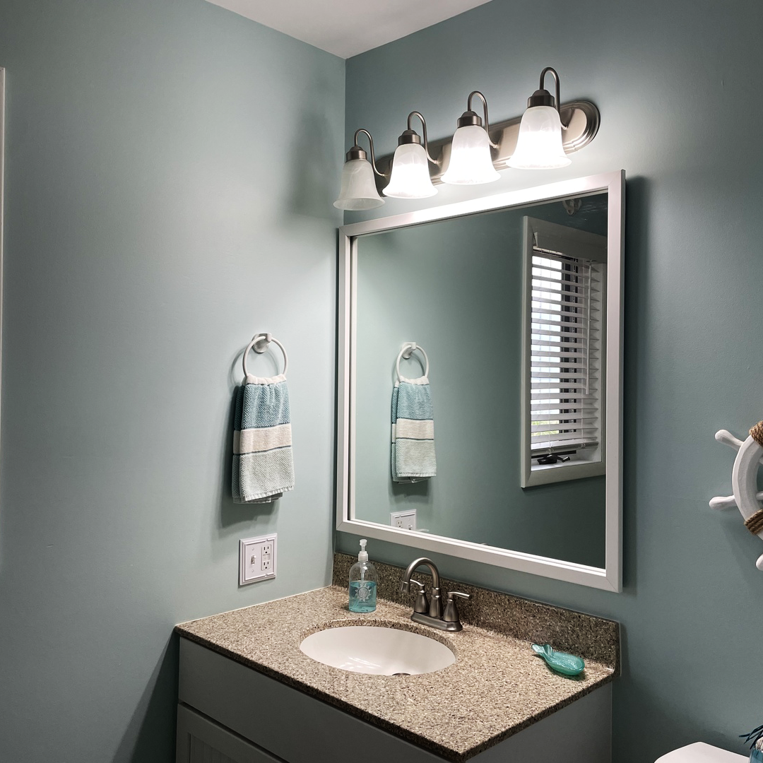 Meade Pure White Framed Mirror