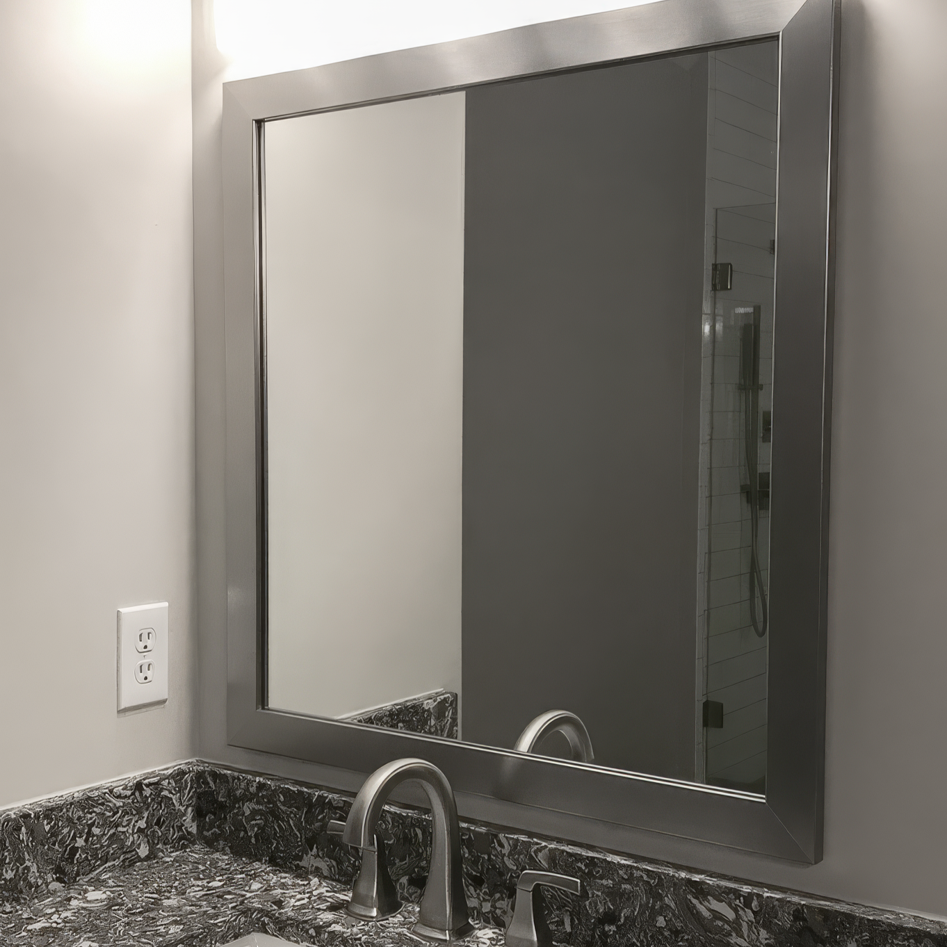 Meade Silver Framed Mirror