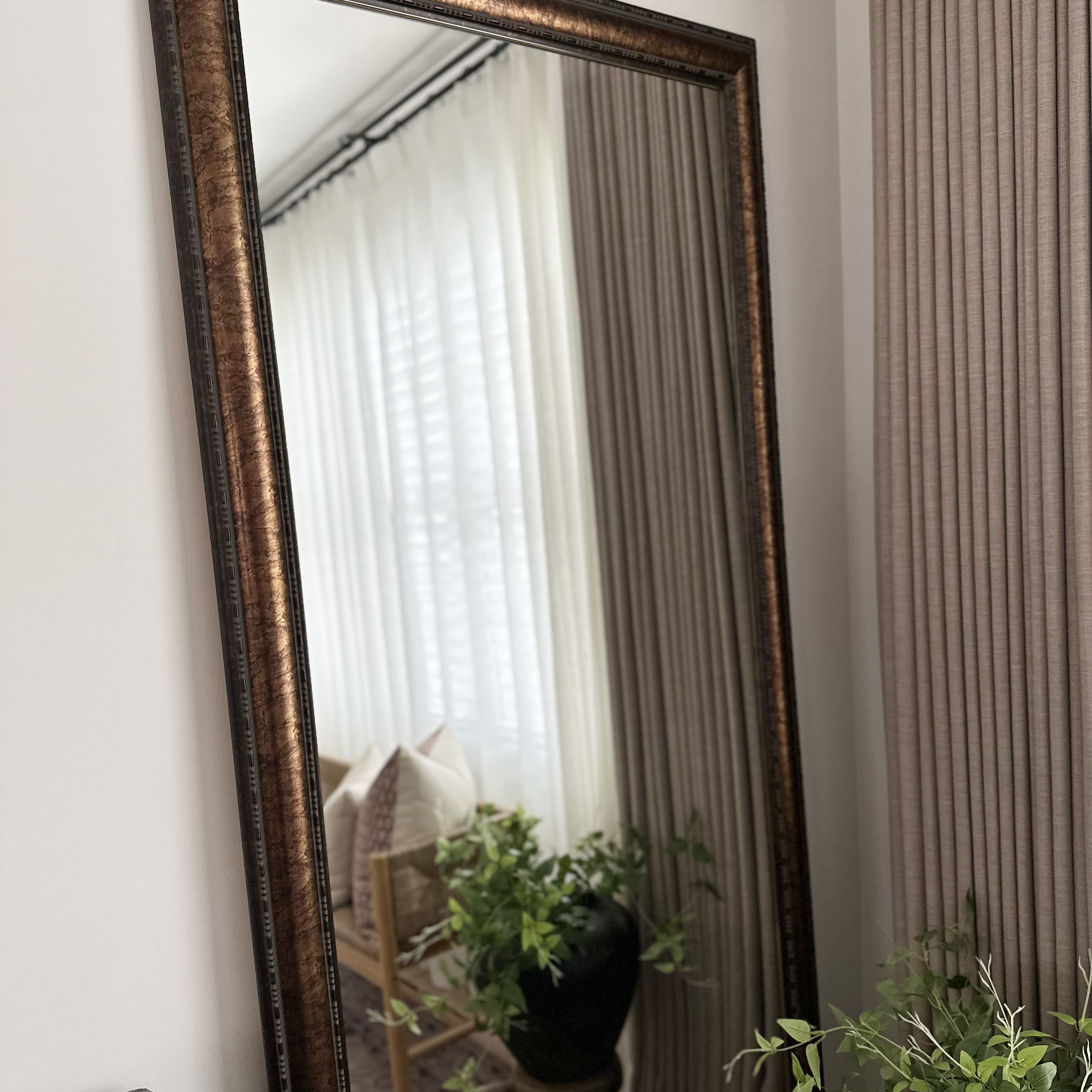 Somervell Bronze Framed Mirror