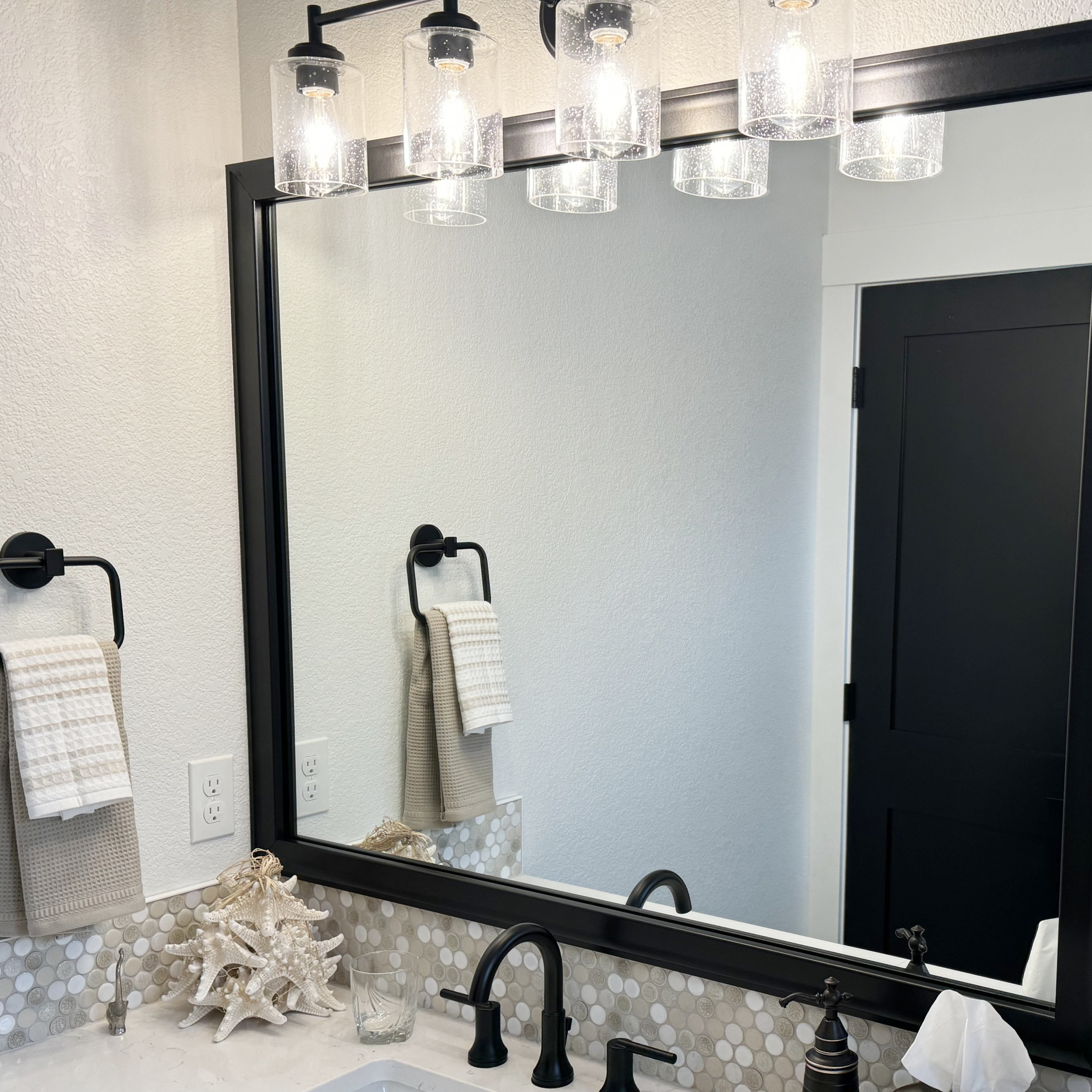 Morgan Black Framed Mirror
