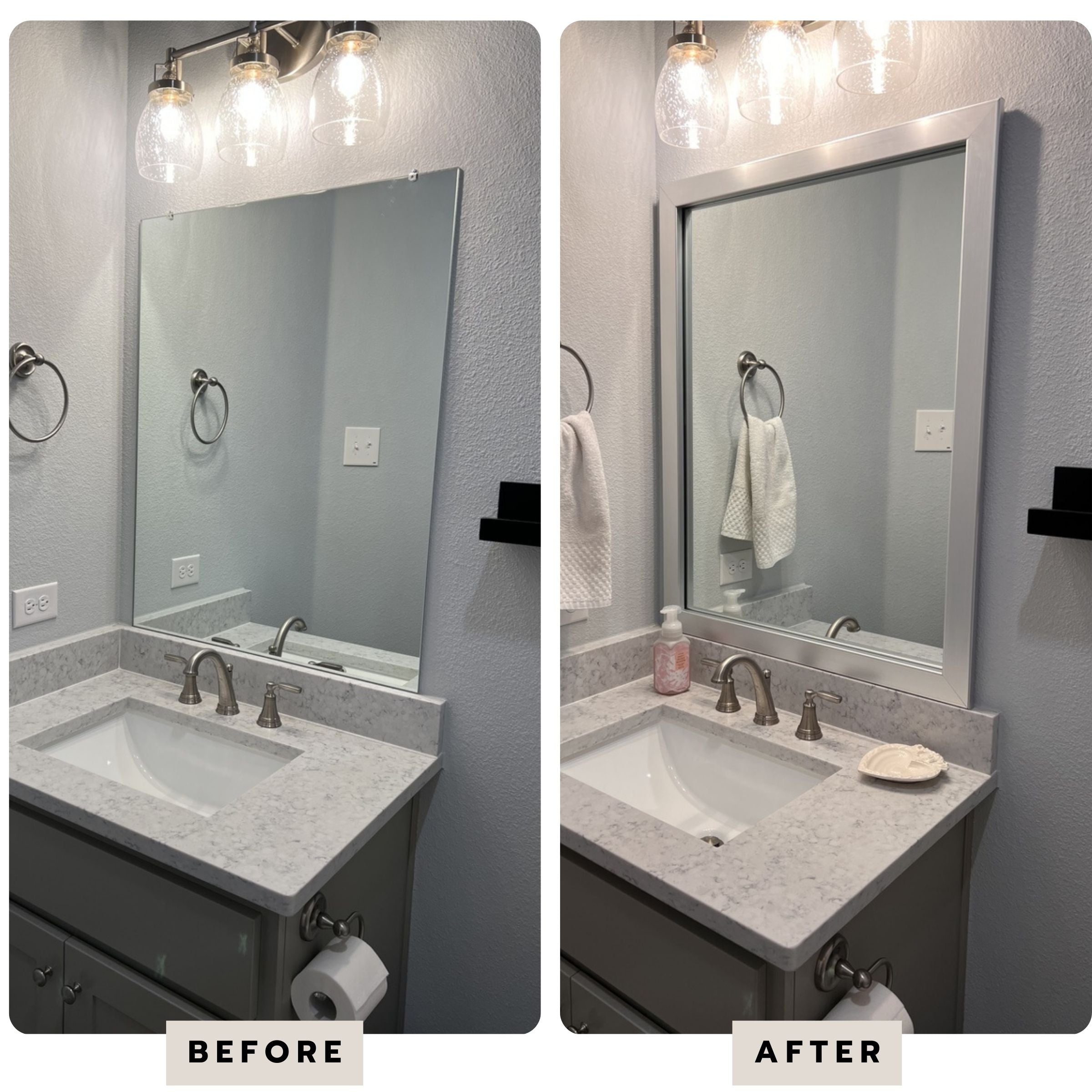 Weston Brushed Chrome Add A Frame