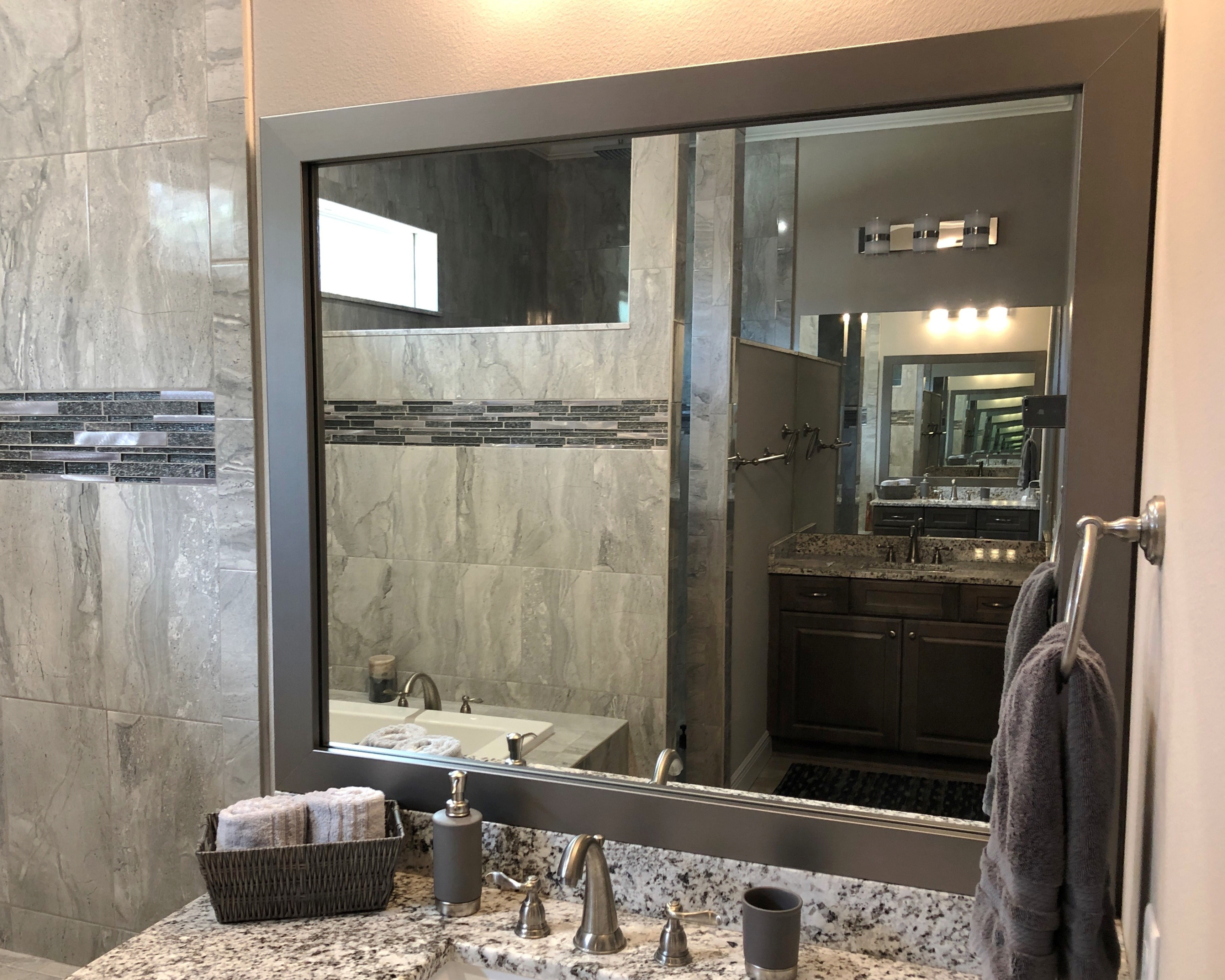 Upton Satin Nickel Add A Frame
