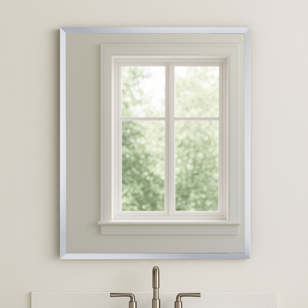 Windham Chrome Metal Mirror