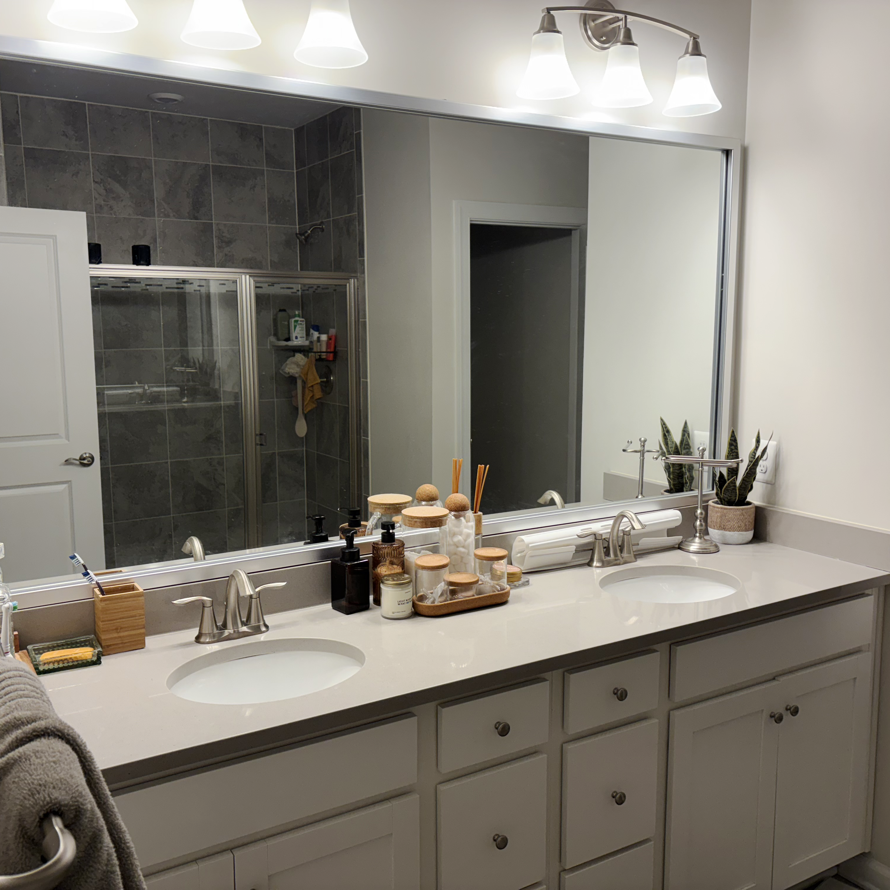 Dawson Brushed Chrome Add A Frame