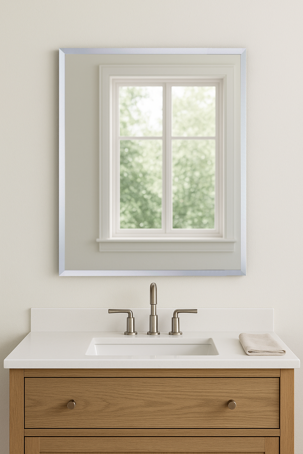 Windham Chrome Metal Mirror