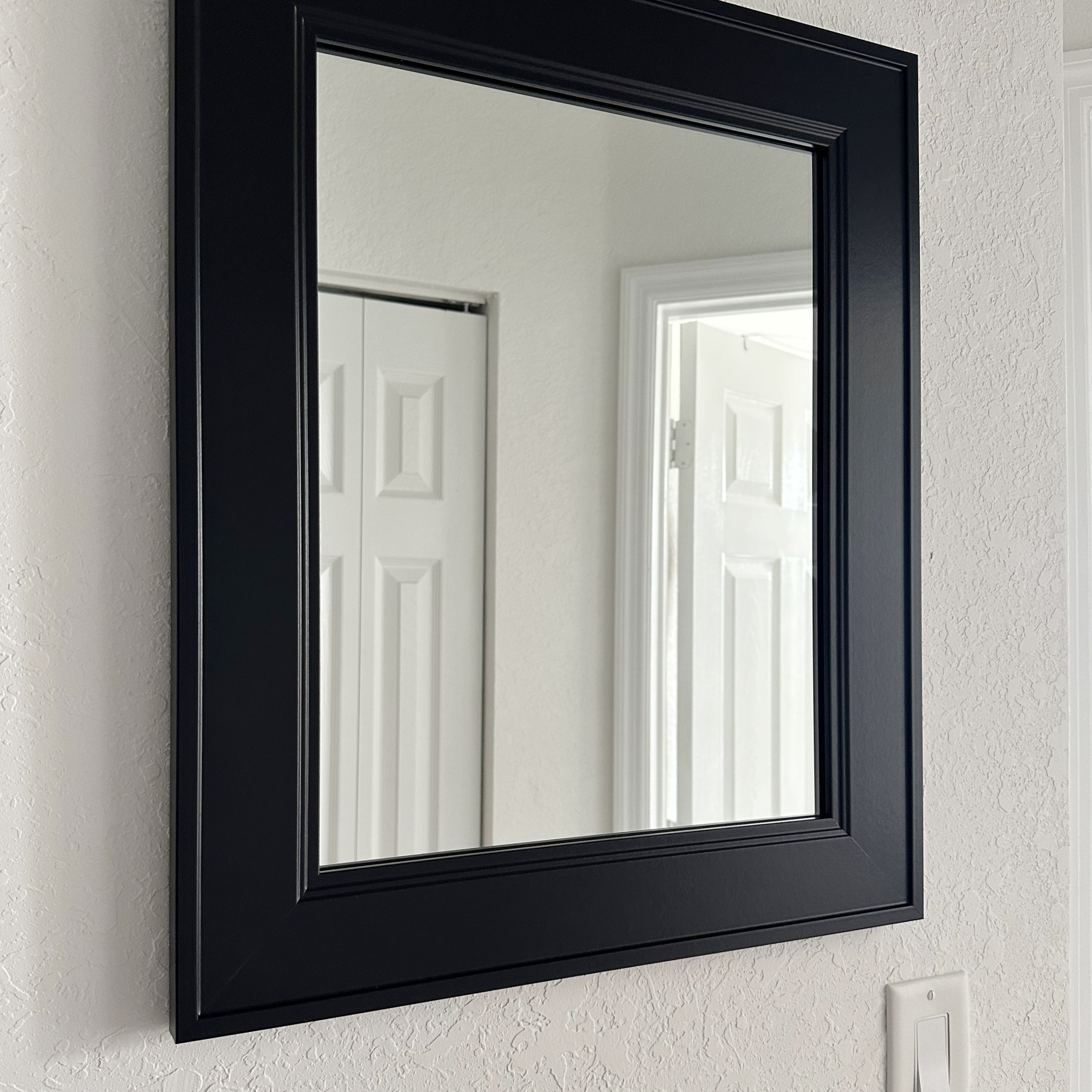 Porter Black Framed Mirror