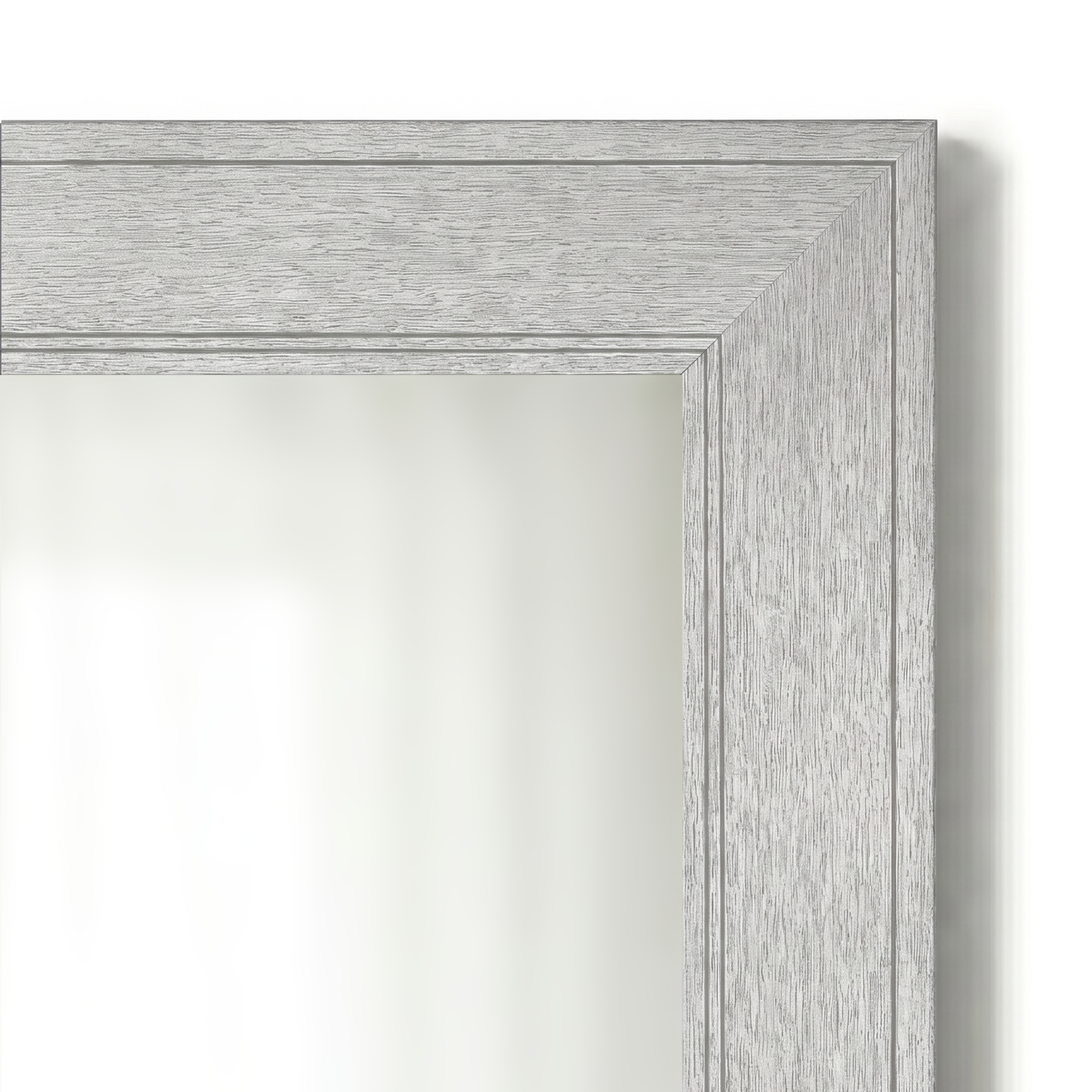 Porter Brushed Silver Framed Mirror
