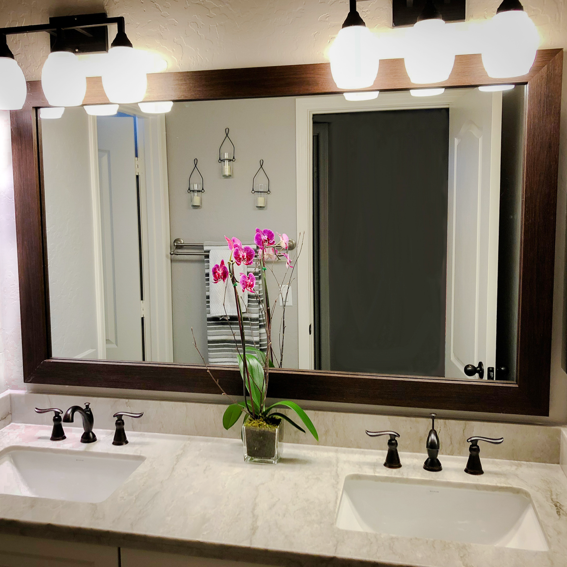 Pendleton Espresso Framed Mirror