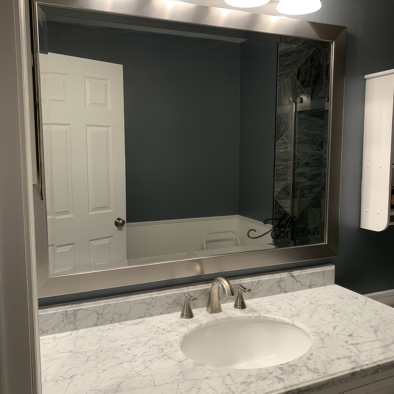 Pendleton Nickel Framed Mirror