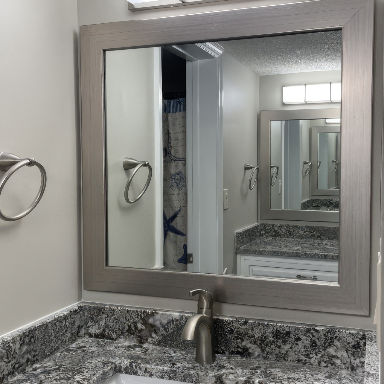 Pendleton Nickel Framed Mirror