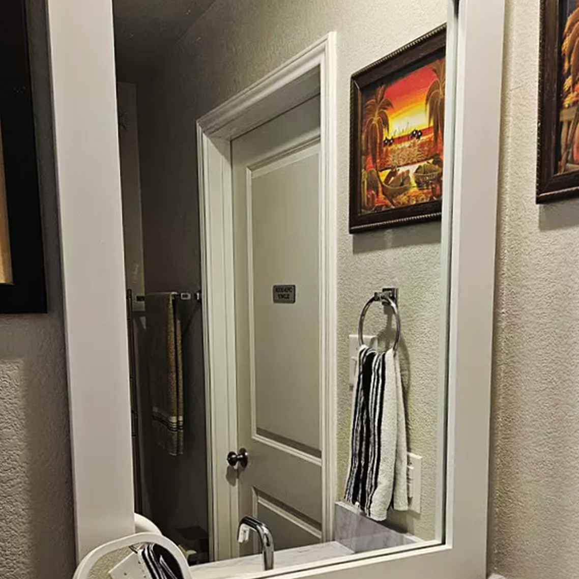 Upton Pure White Add A Frame