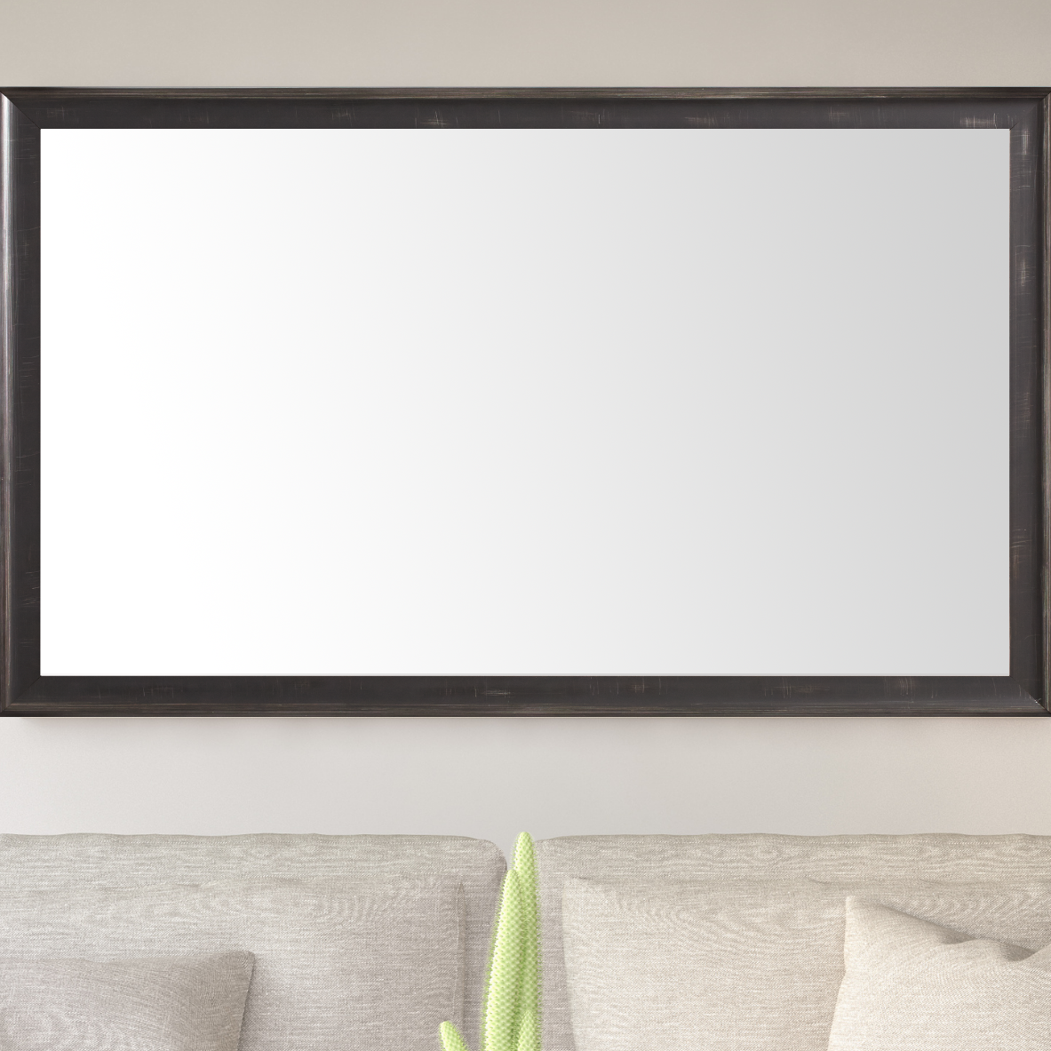 Warren Antique Pewter Framed Mirror