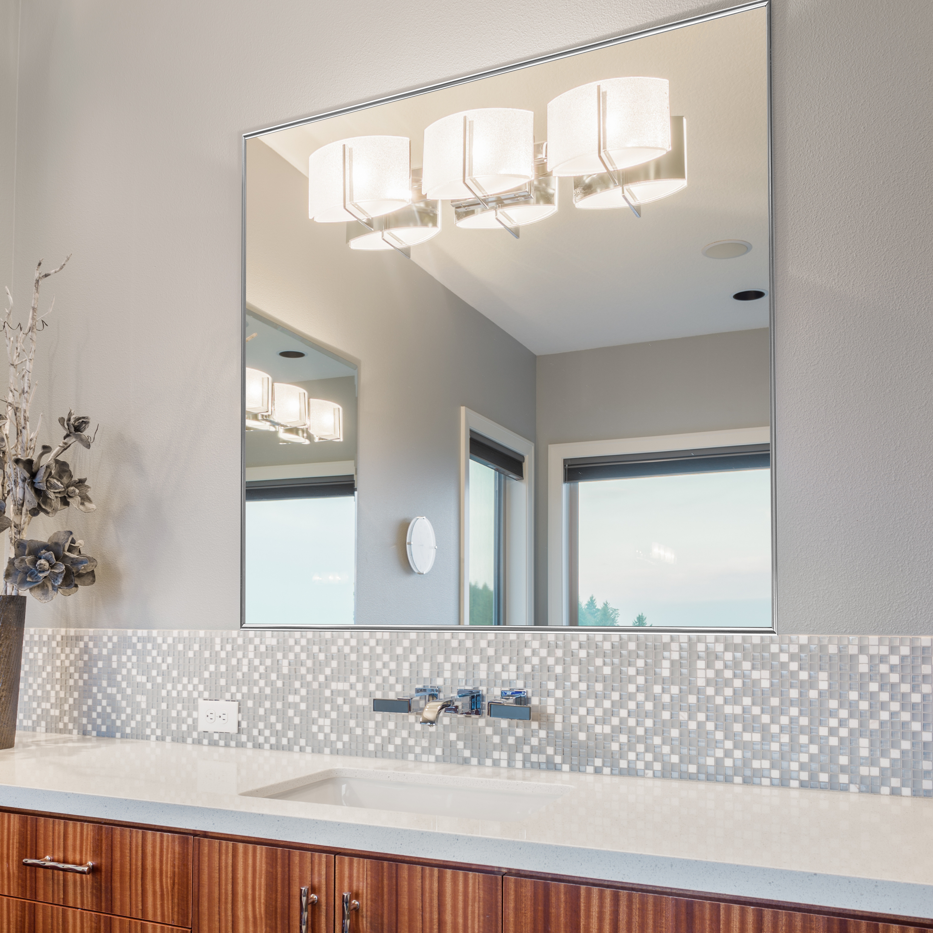 Stanton Chrome Metal Mirror