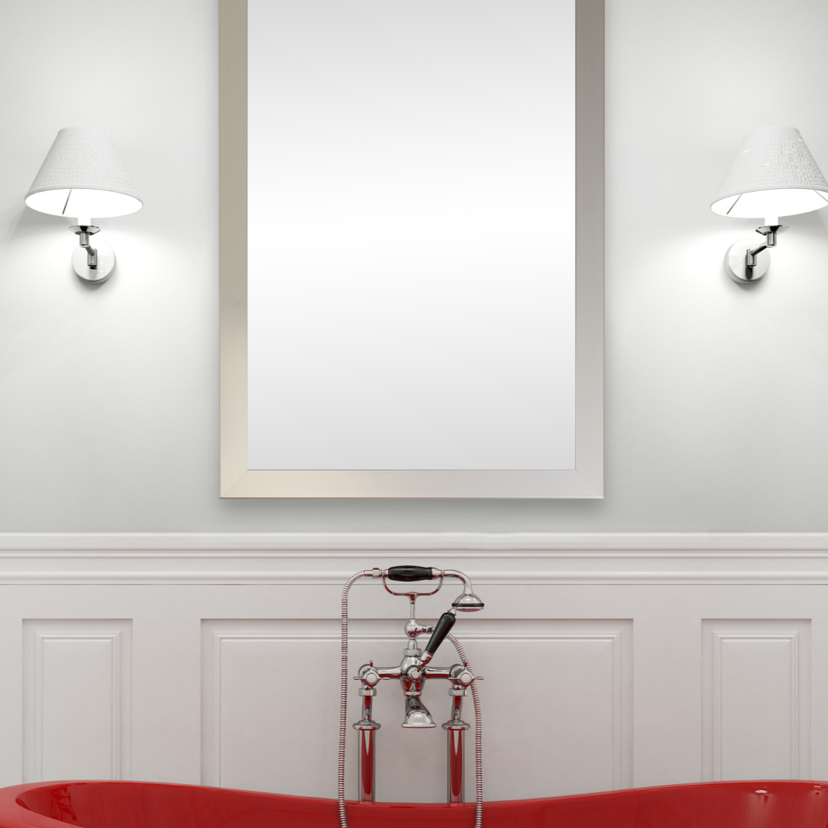 Meade Silver Framed Mirror