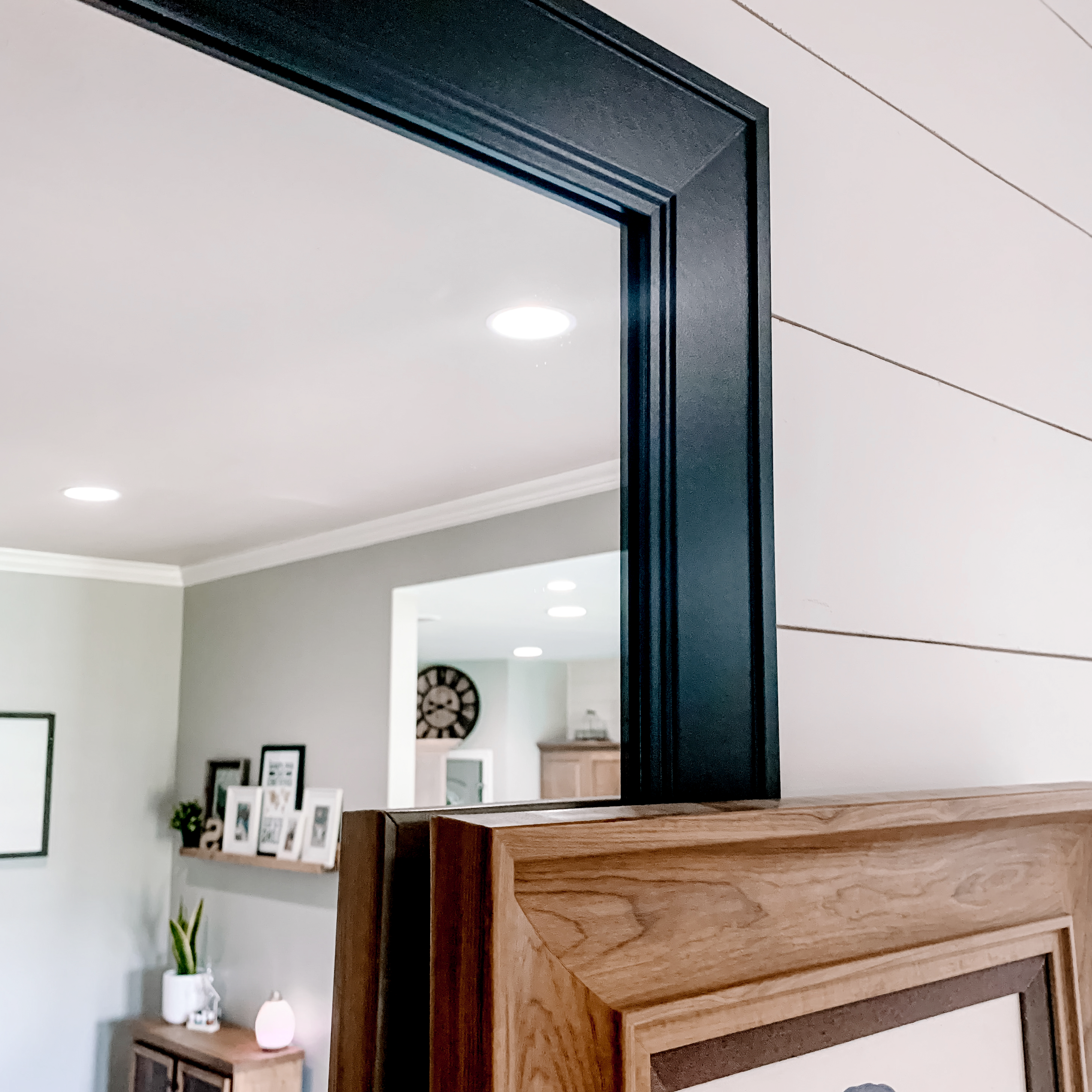 Porter Black Framed Mirror