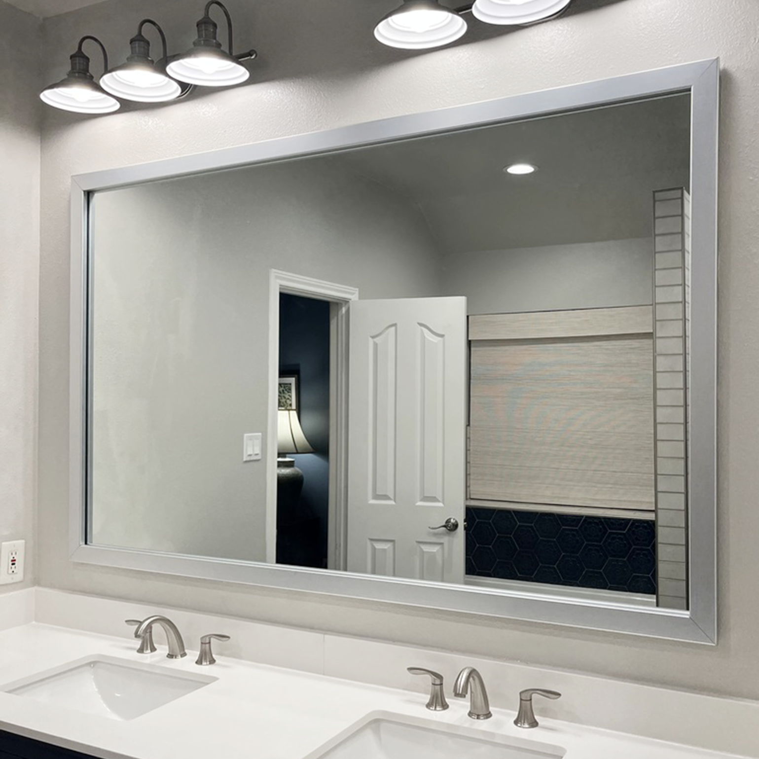 Weston Brushed Chrome Add A Frame