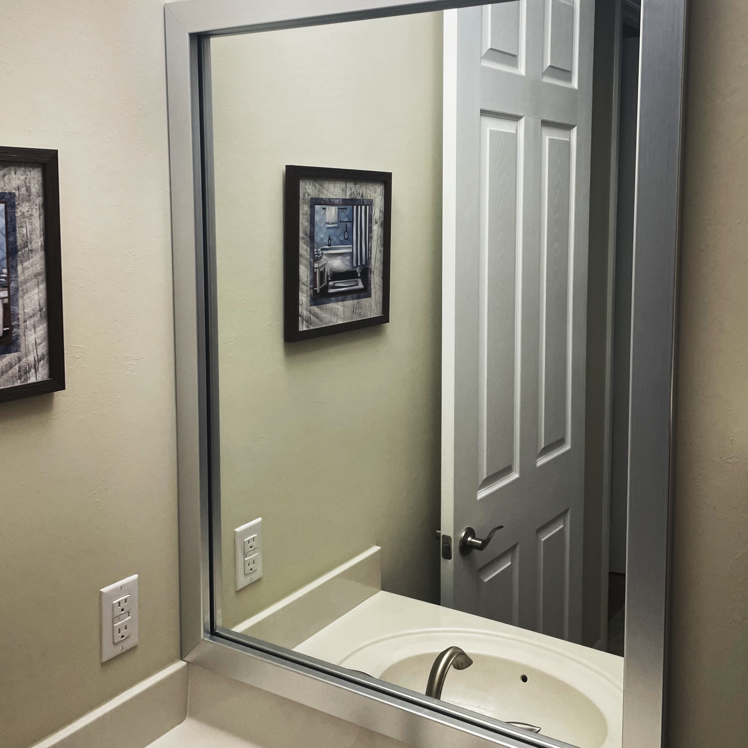 Weston Brushed Chrome Add A Frame