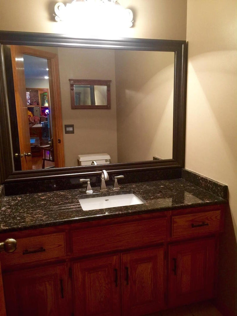 Customer Photos: Half Bath Updated with Humbolt Mirror Frame