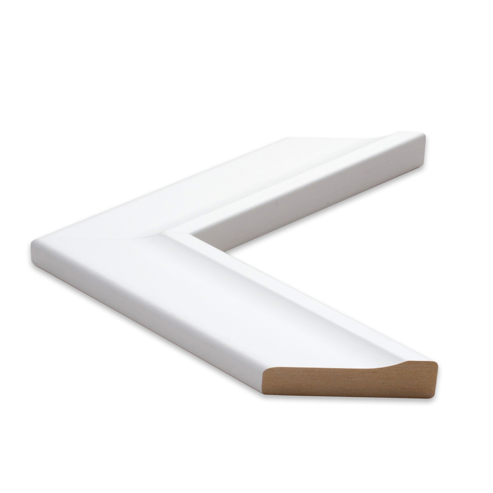 Weston | Pure White Finish | Mirror Frame Kit | Self Adhesive