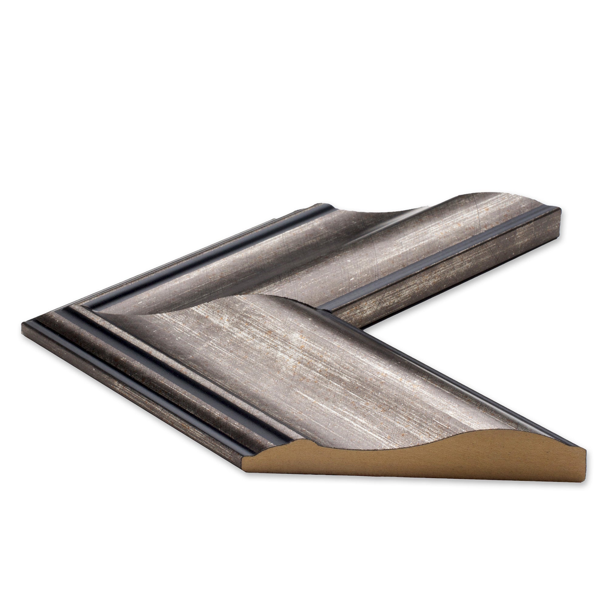 Le Flore | Antique Pewter Finish | Mirror Frame Kit | Self