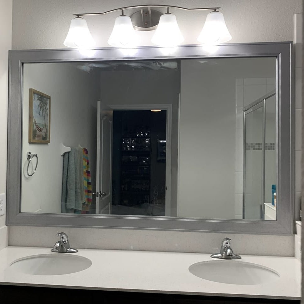 Porter Silver Framed Mirror