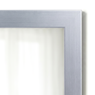 Meade Brushed Chrome Framed Mirror