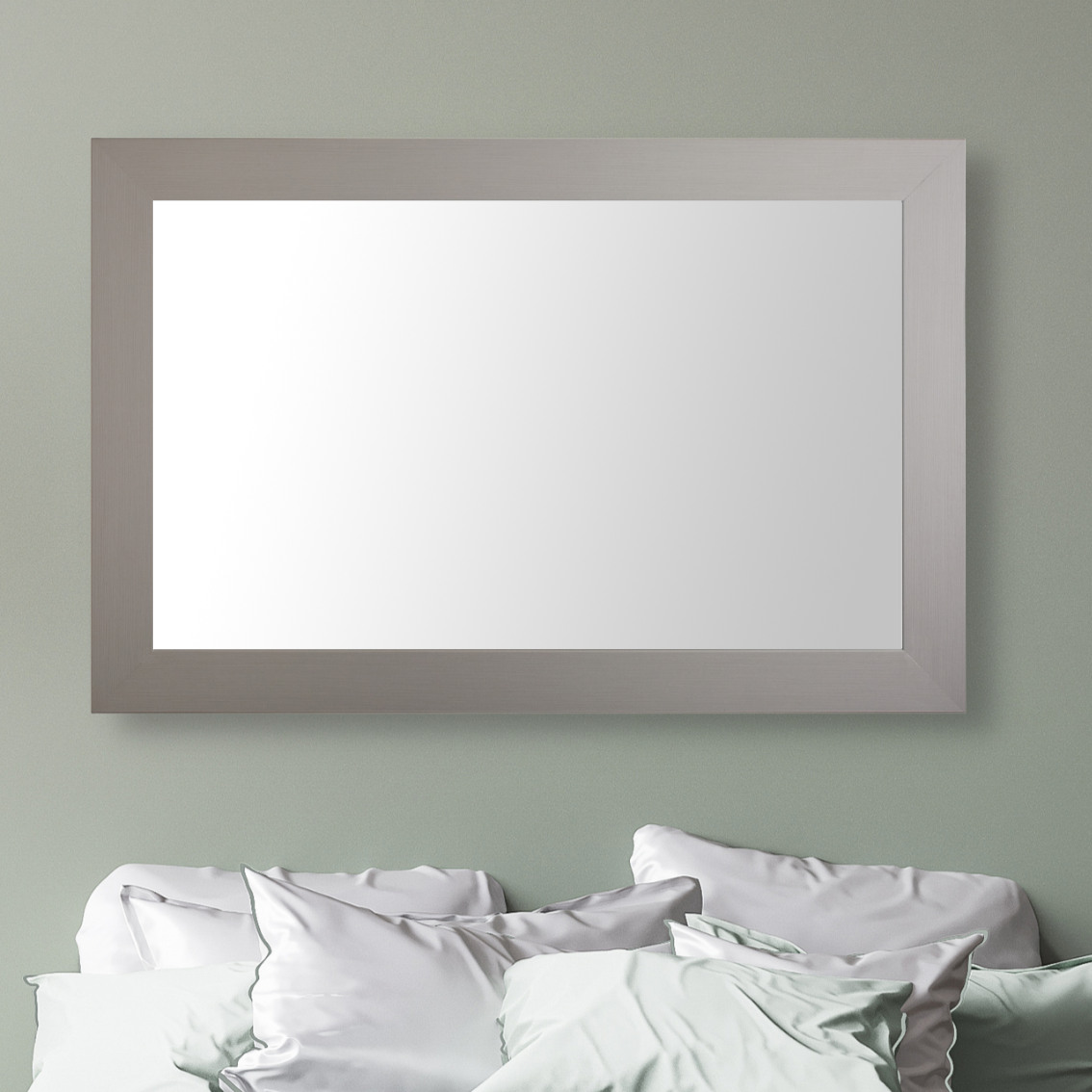 Pendleton Satin Nickel Framed Mirror