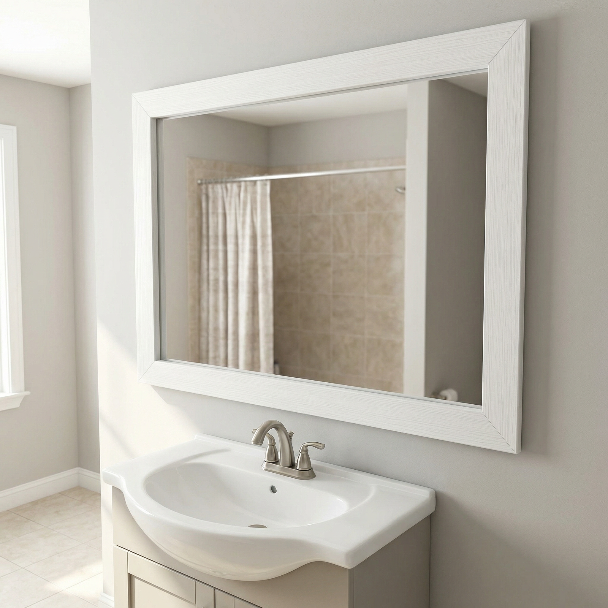 Upton Rustic White Add A Frame