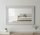 Porter Brushed Silver Framed Mirror