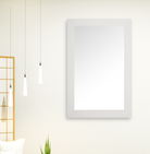 Pendleton Rustic White Framed Mirror