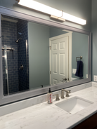 Porter Brushed Silver Framed Mirror
