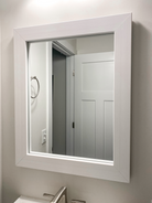 Pendleton Rustic White Framed Mirror