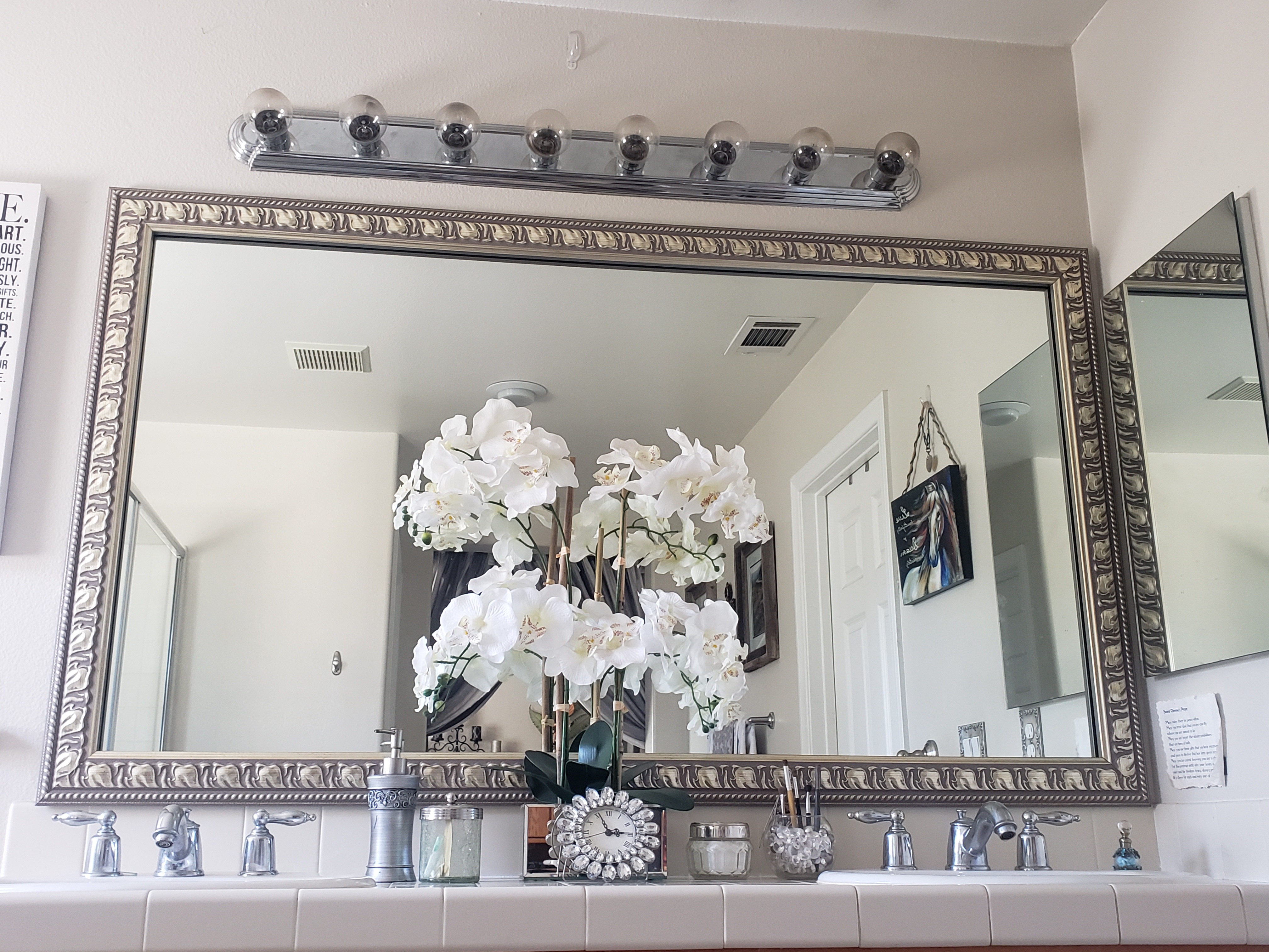 Hillsborough Nickel Framed Mirror