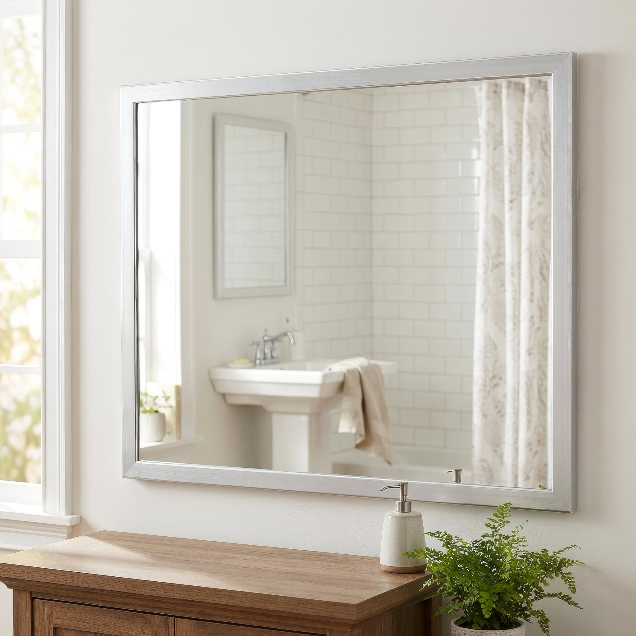 Dawson Brushed Chrome Add A Frame