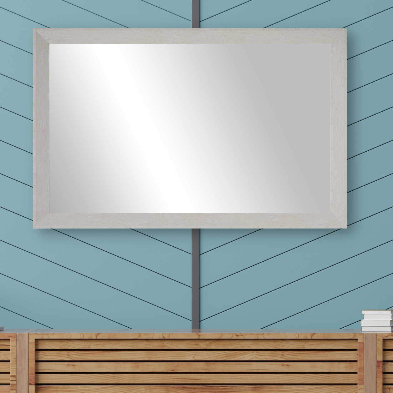 LaRue Nickel Framed Mirror