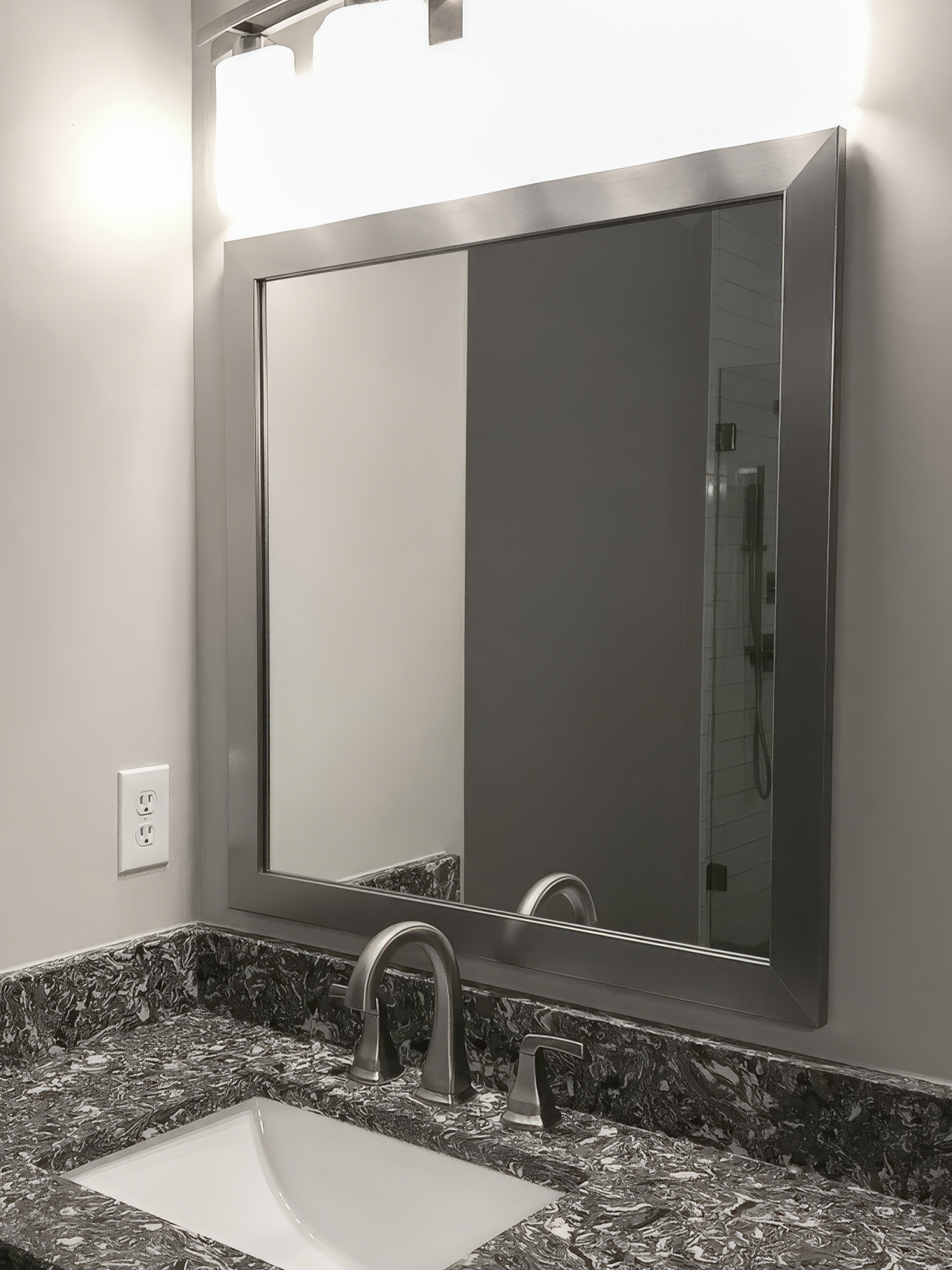 Meade Silver Framed Mirror