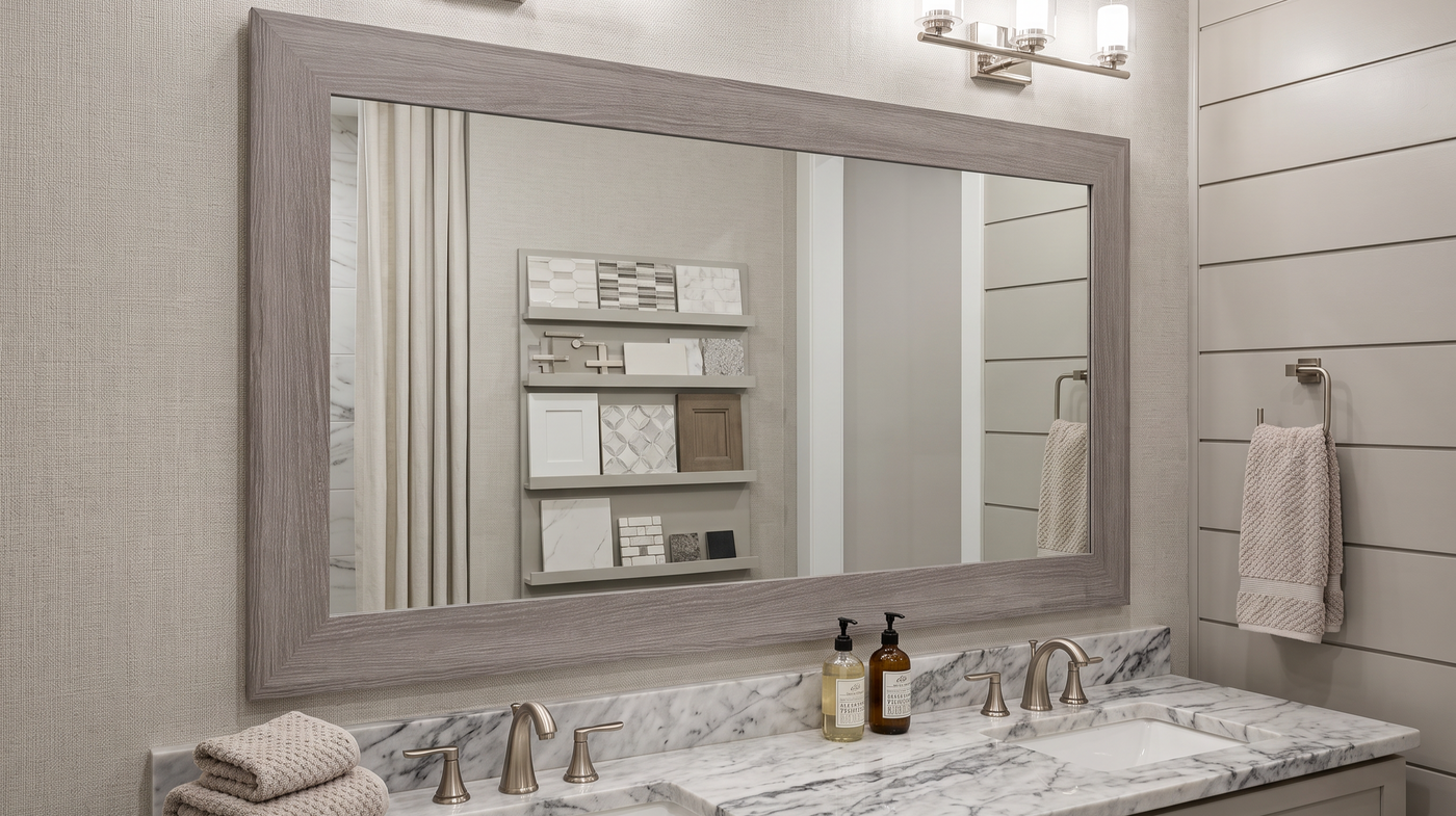 Specify complete framed mirrors for new homes