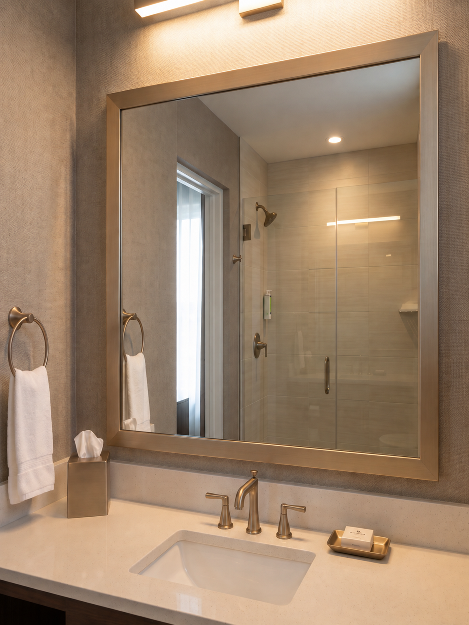 Mirror Frame Solutions for hospitality renovations and new installations