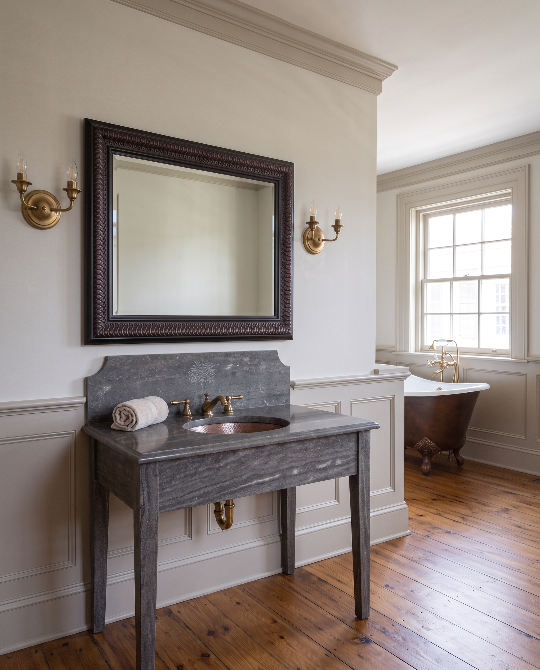 A coordinated mirror program for hospitality brand standards, renovations, and repeat purchasing