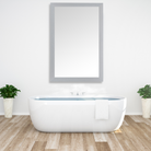 Meade Brushed Silver Framed Mirror