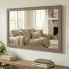 Huntington Distressed Charcoal Framed Mirror