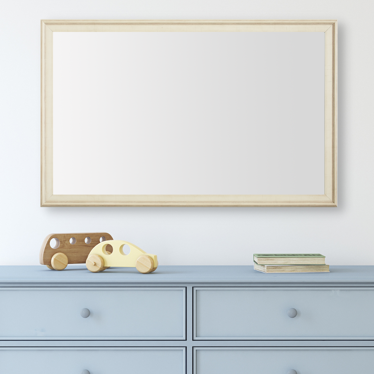 Kendall Antique White Framed Mirror