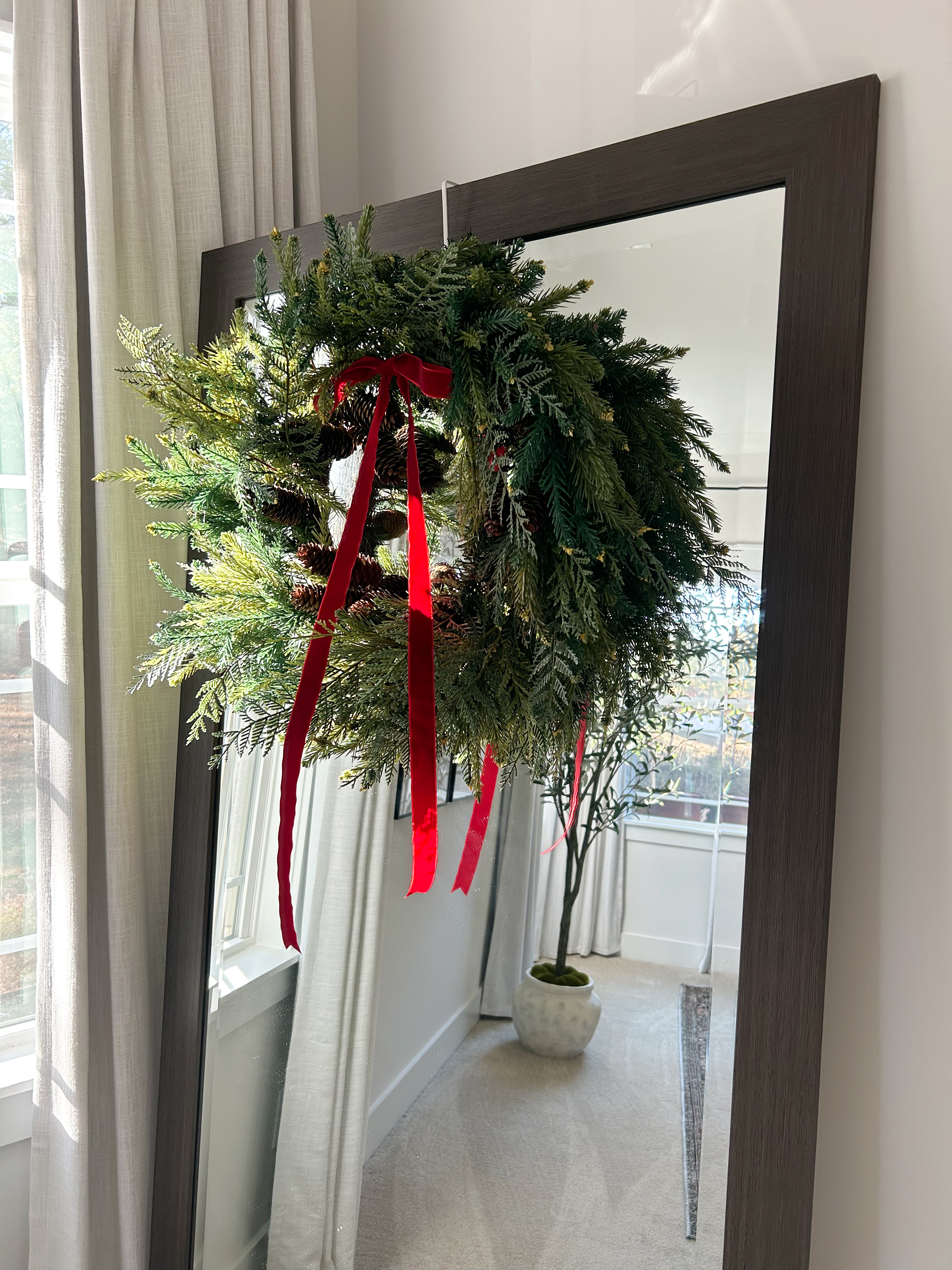 Pendleton Gray Oak Framed Mirror