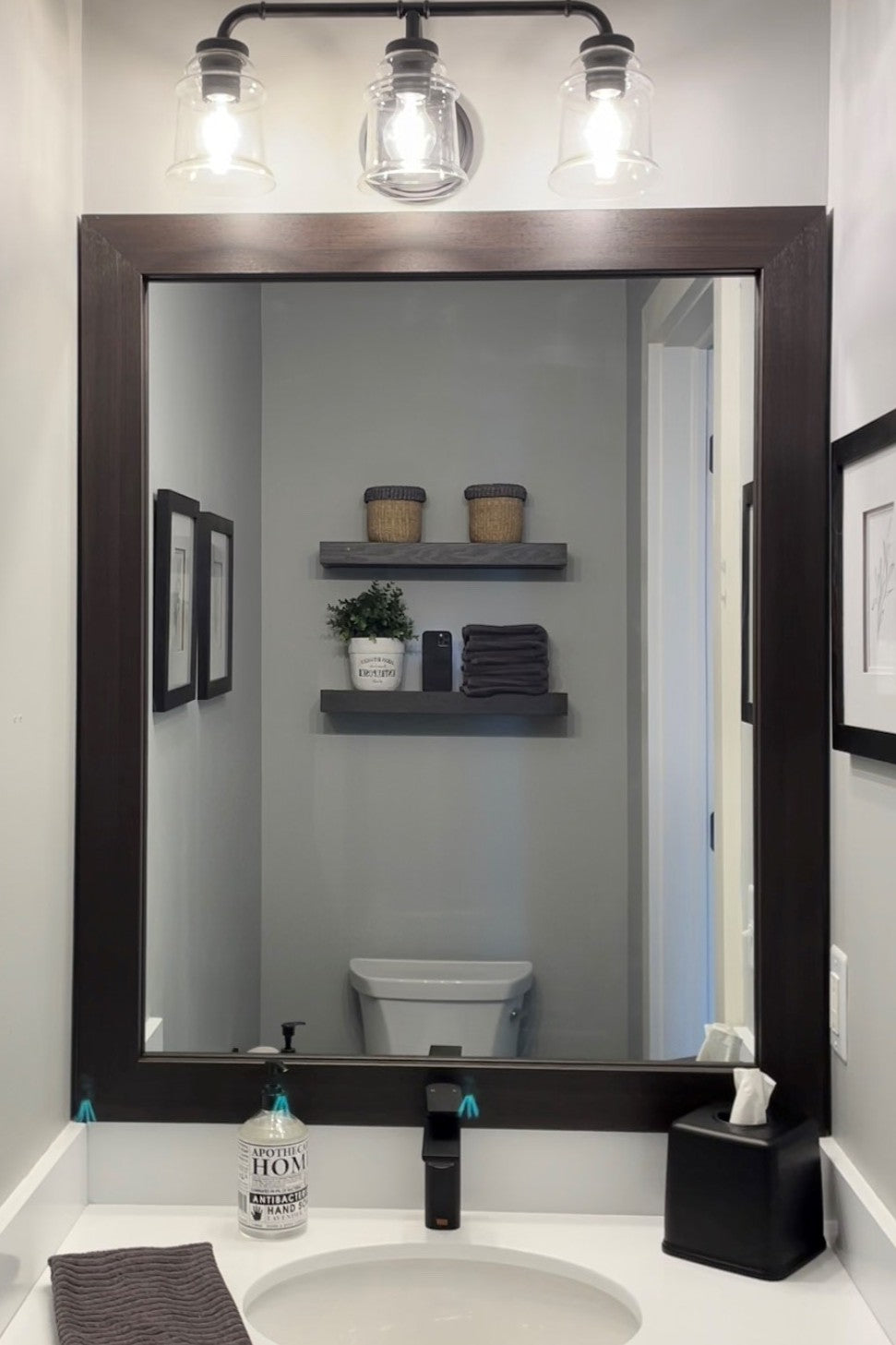 Upton Dark Walnut Add A Frame