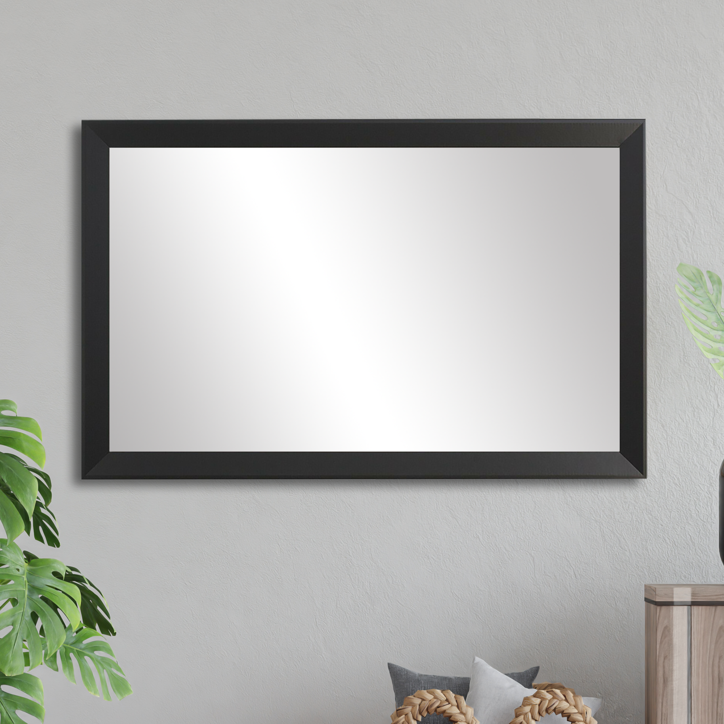 LaRue Black Framed Mirror