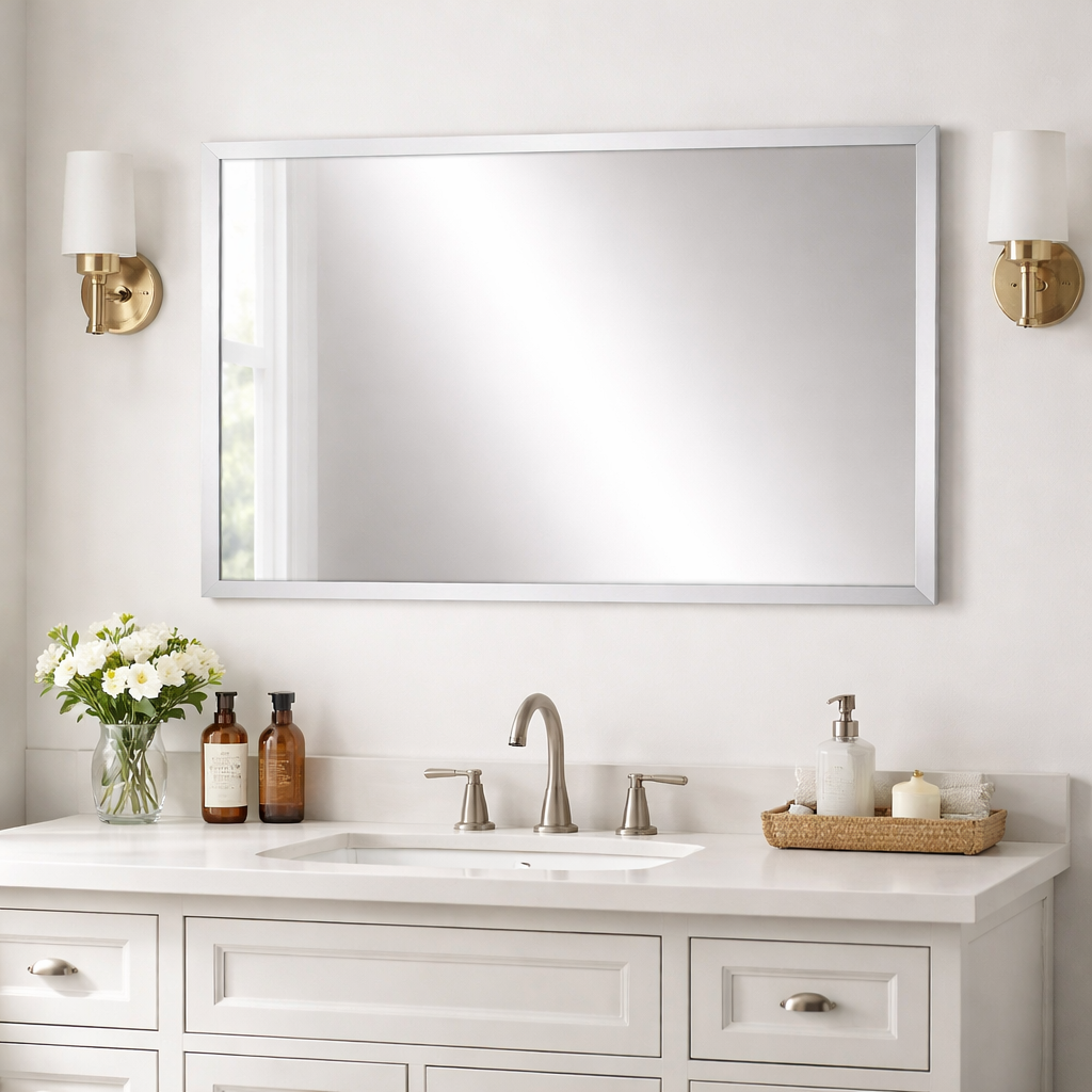 Windham Chrome Metal Mirror