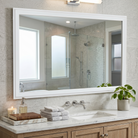Woodford Pure White Framed Mirror